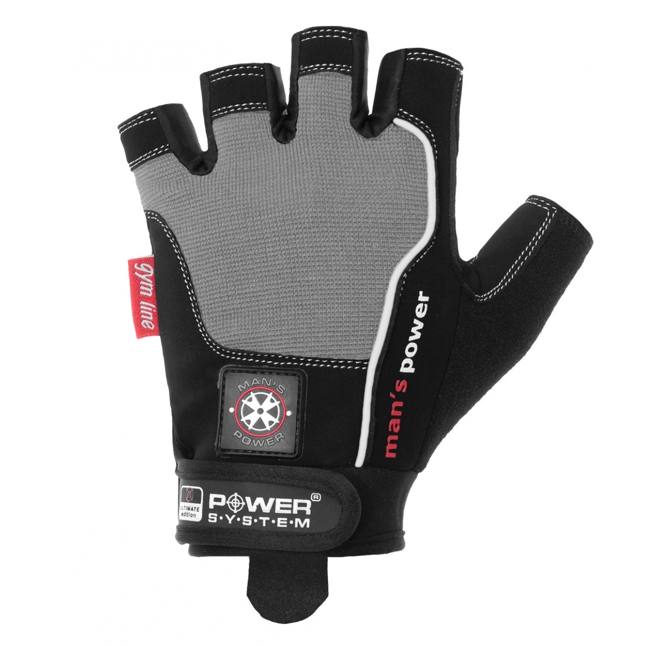 

Перчатки для фитнеса и тяжелой атлетики Mans Power Power System-2580 Black-Grey S (SKU_145509)