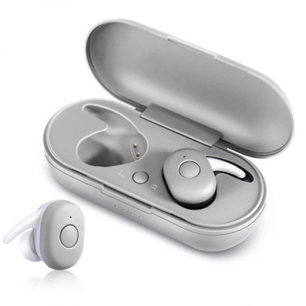 

Наушники DT-1 (7542С) NEW с кейсом, беспроводные Bluetooth наушники Silver
