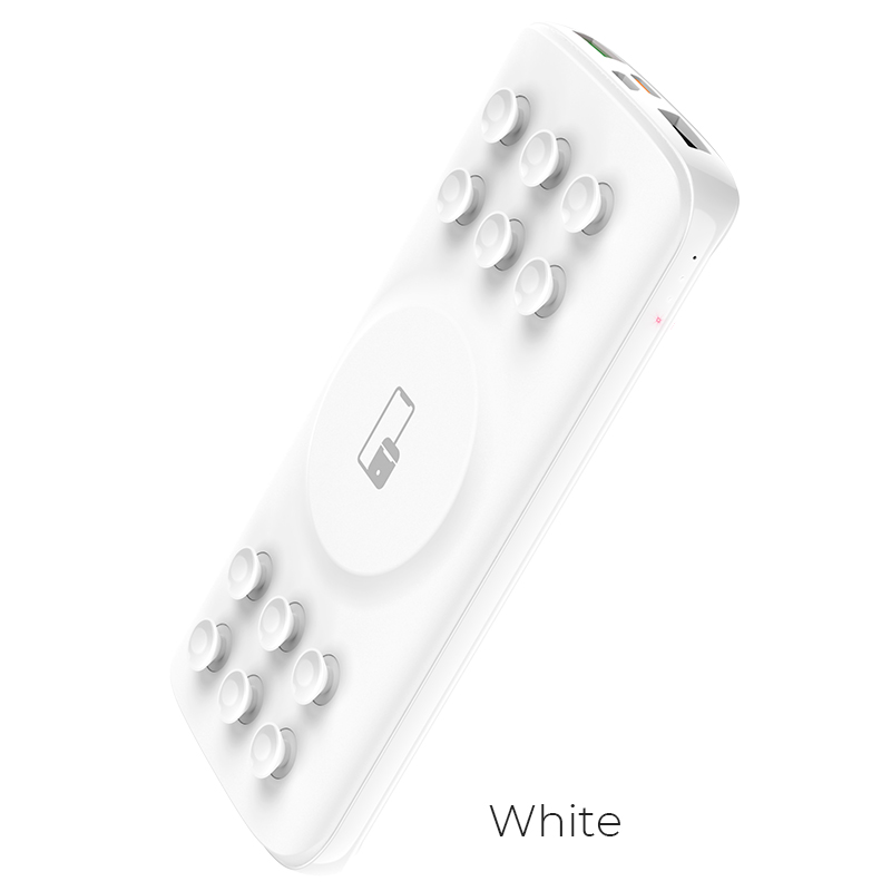 

УМБ HOCO with wireless charger Sea power 10000mAh J56 |2USB/1Type-C, 18W/3A, QC/PD| White