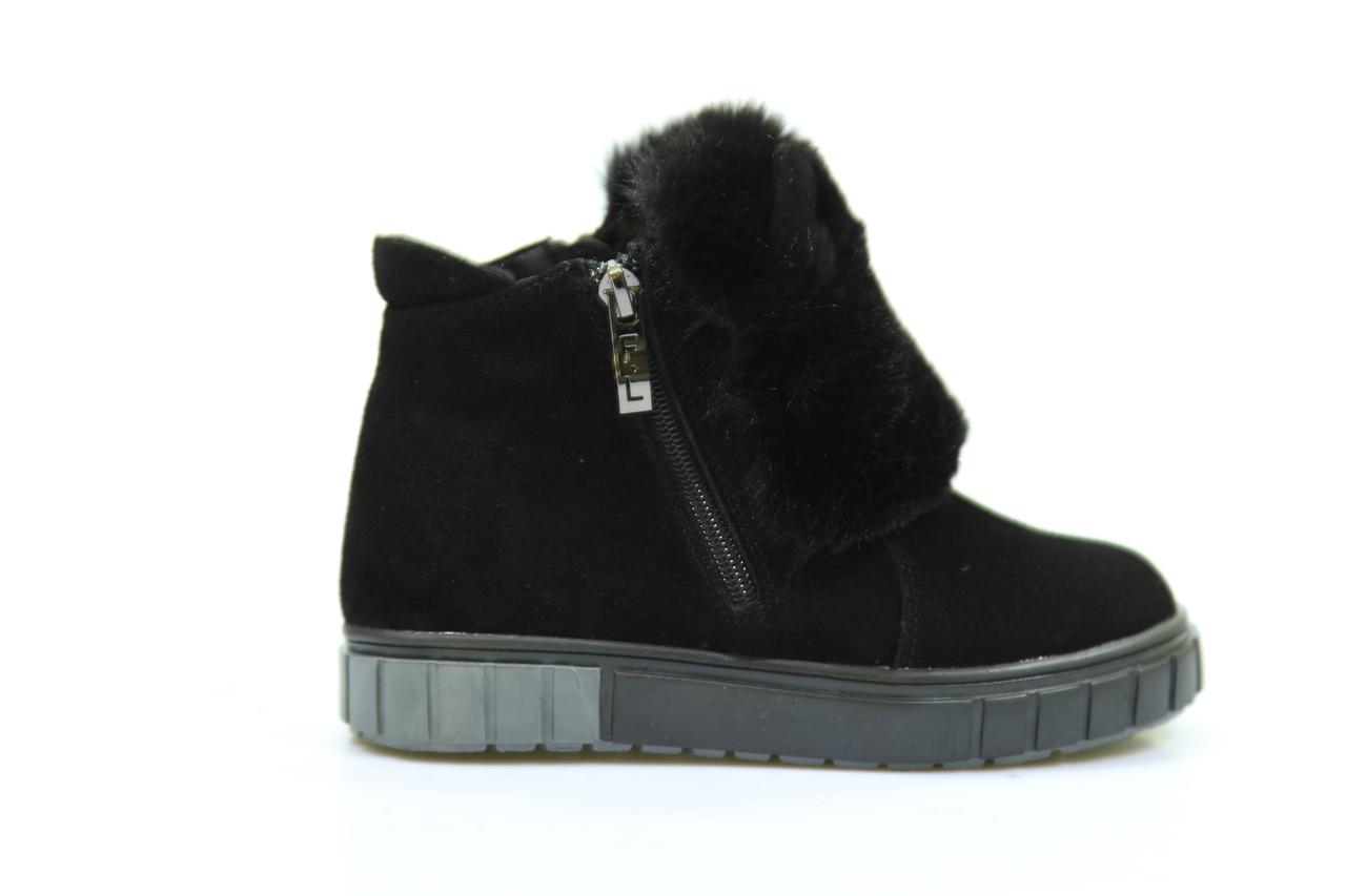 

Ботинки зимние замшевые детские Foletti Kids Микки Черные 31