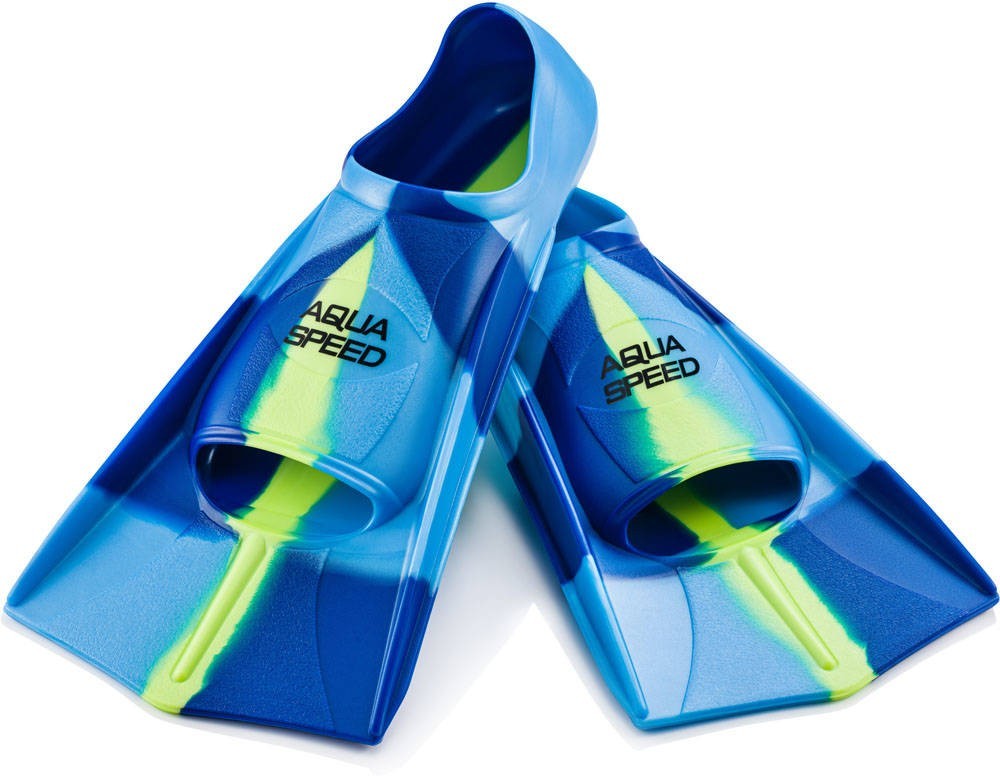 Ласты Aqua Speed TRAINING FINS 7942 синий, голубой, желтый Дет 37-38 ...