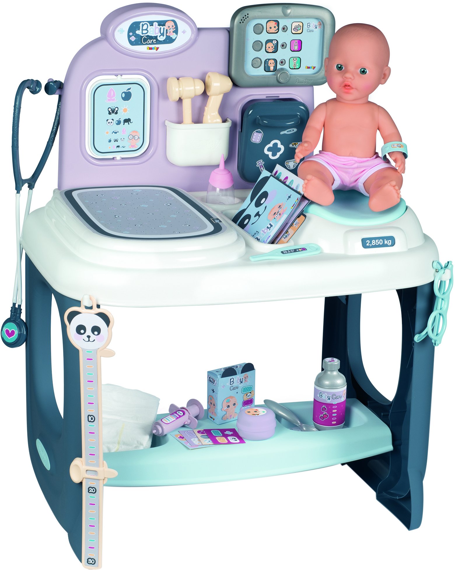 

Игровой центр Smoby Toys Уход за куклой со звуковыми эффектами и аксессуарами (240300)