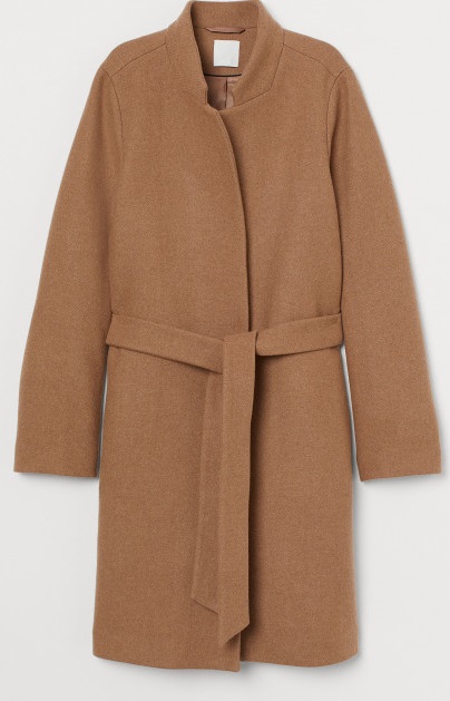 

Пальто H&M 7871470wt 38 Бежевое