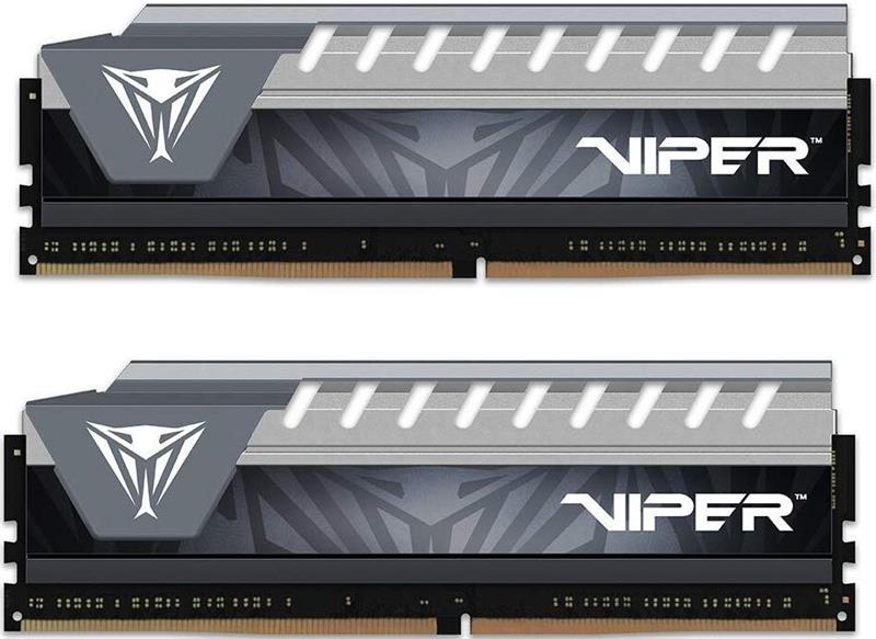 

Модуль памяти DDR4 2x16GB/2666 Patriot Viper Elite Black/Gray (PVE432G266C6KGY)