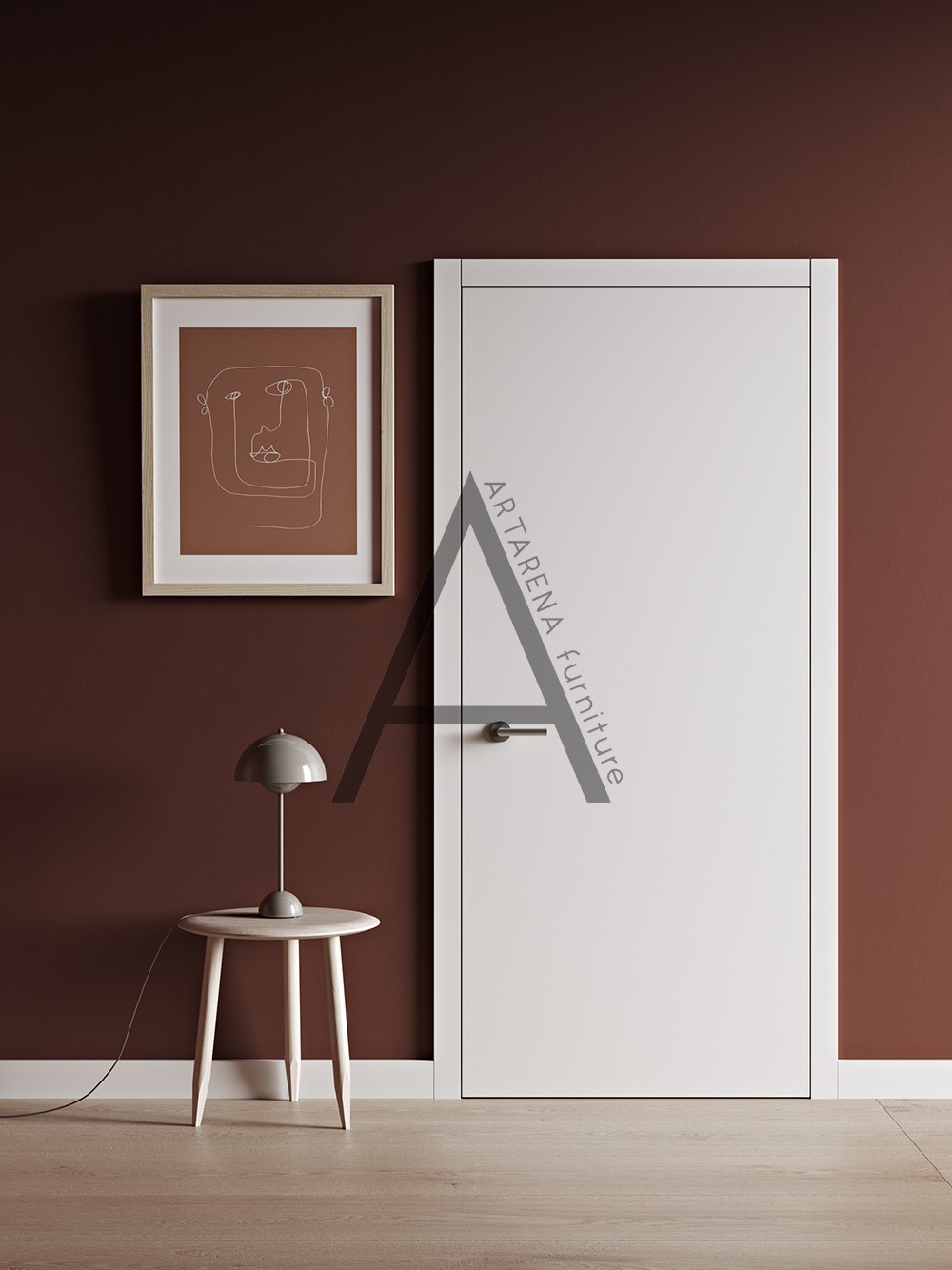 

Межкомнатные двери Artarena furniture Pline Monolite 2000*800*40 Белый матовый