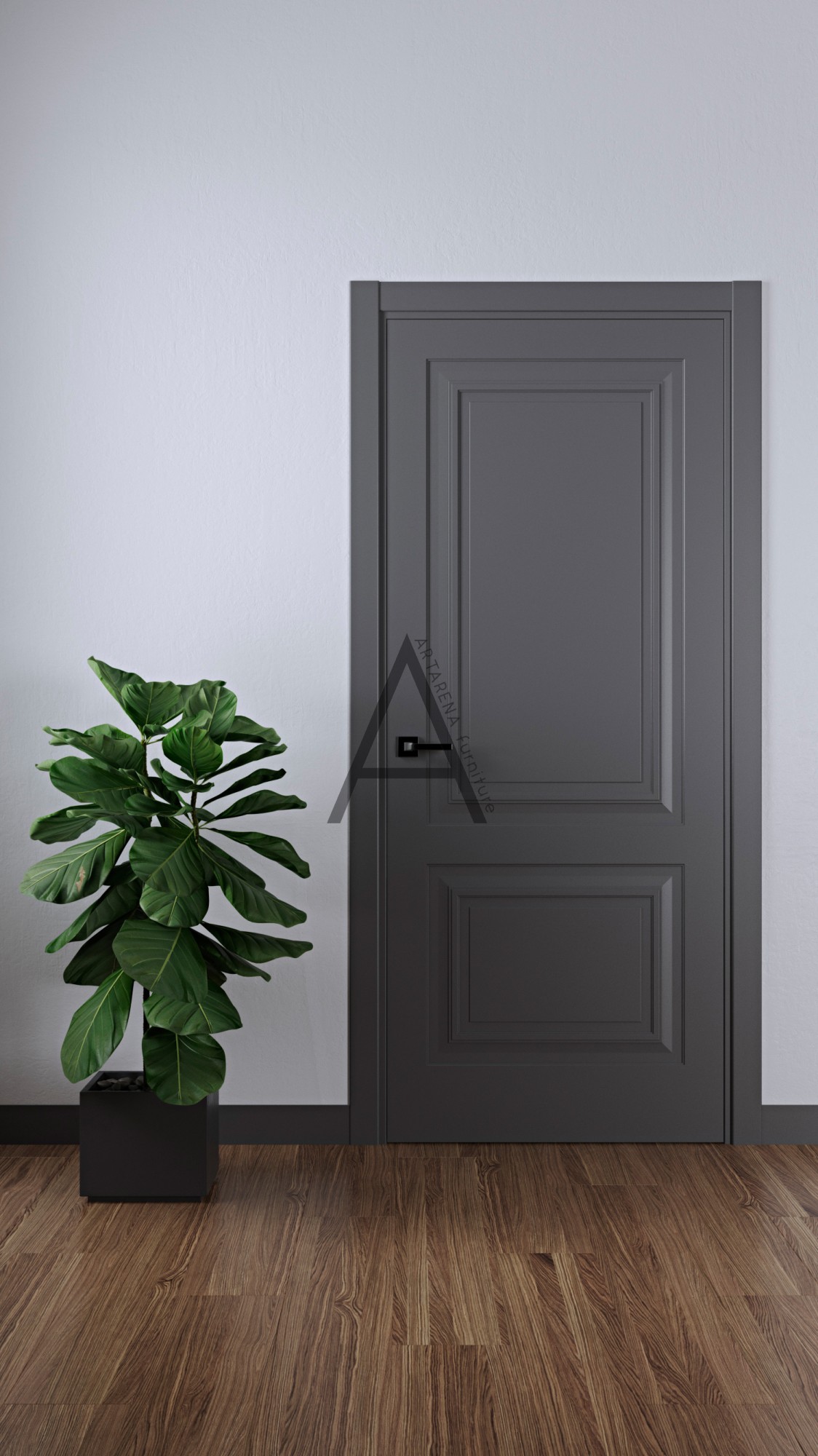 

Межкомнатные двери Artarena furniture Berlin Solo 2000*800*40 Белый матовый