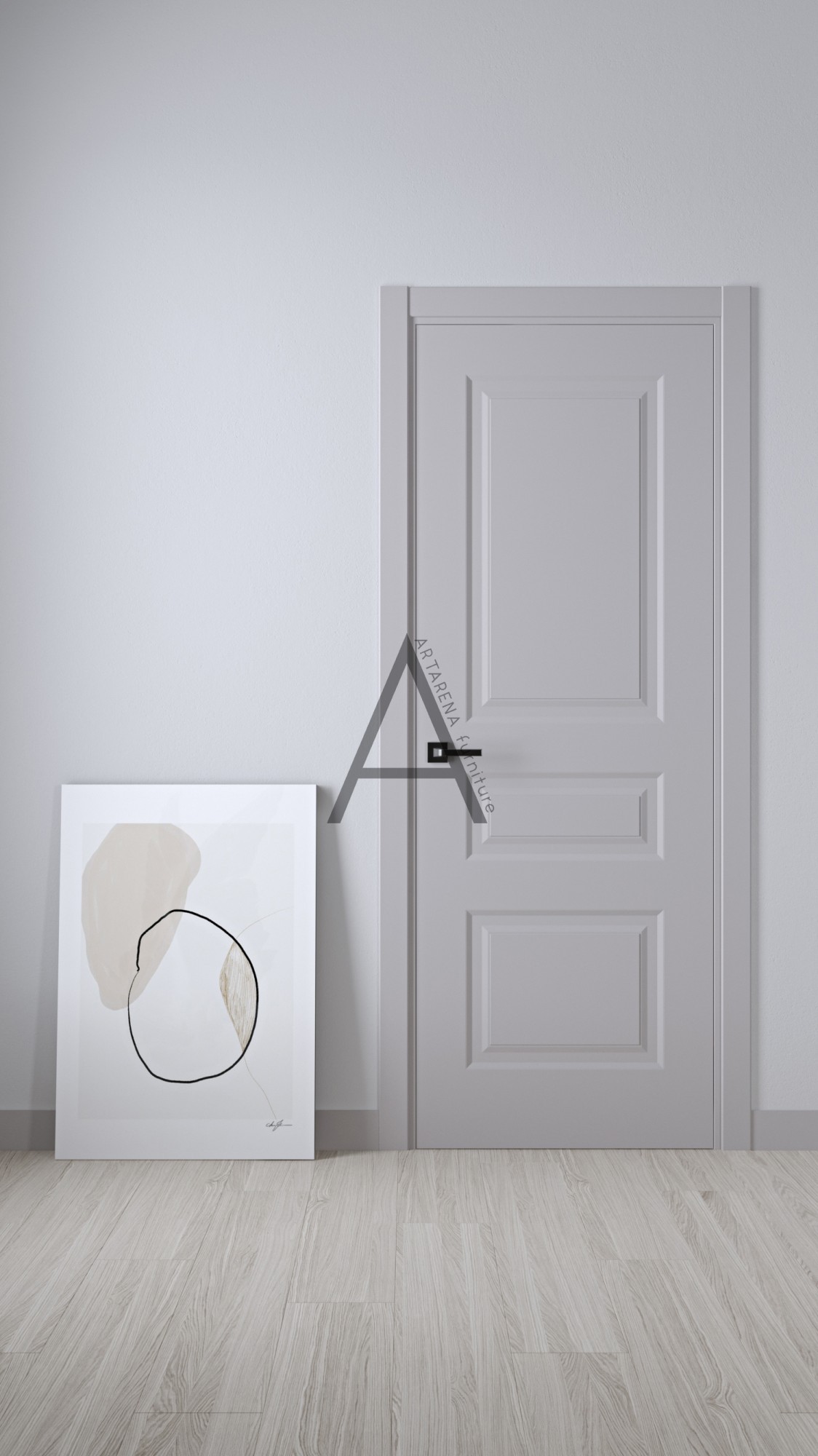 

Межкомнатные двери Artarena furniture London Form Trio 2000*800*40 Белый матовый