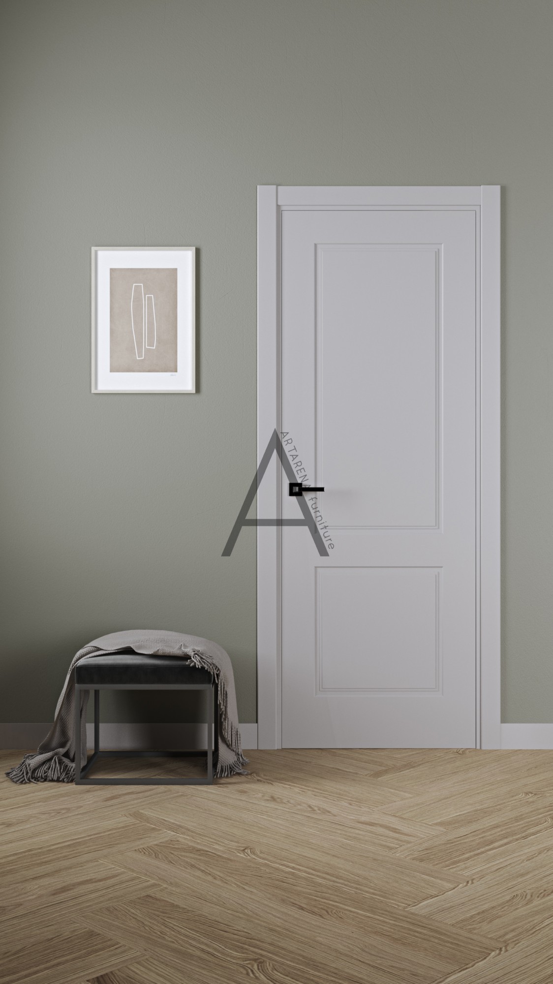 

Межкомнатные двери Artarena furniture Toronto Duo 2000*800*40 Белый матовый