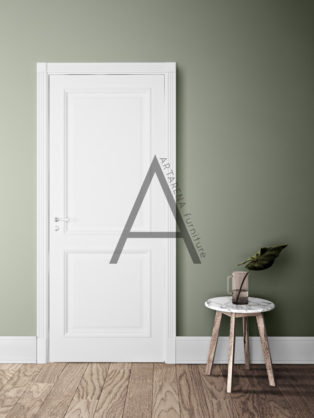 

Межкомнатные двери Artarena furniture Amelia Duo 2000*800*40 Белый матовый