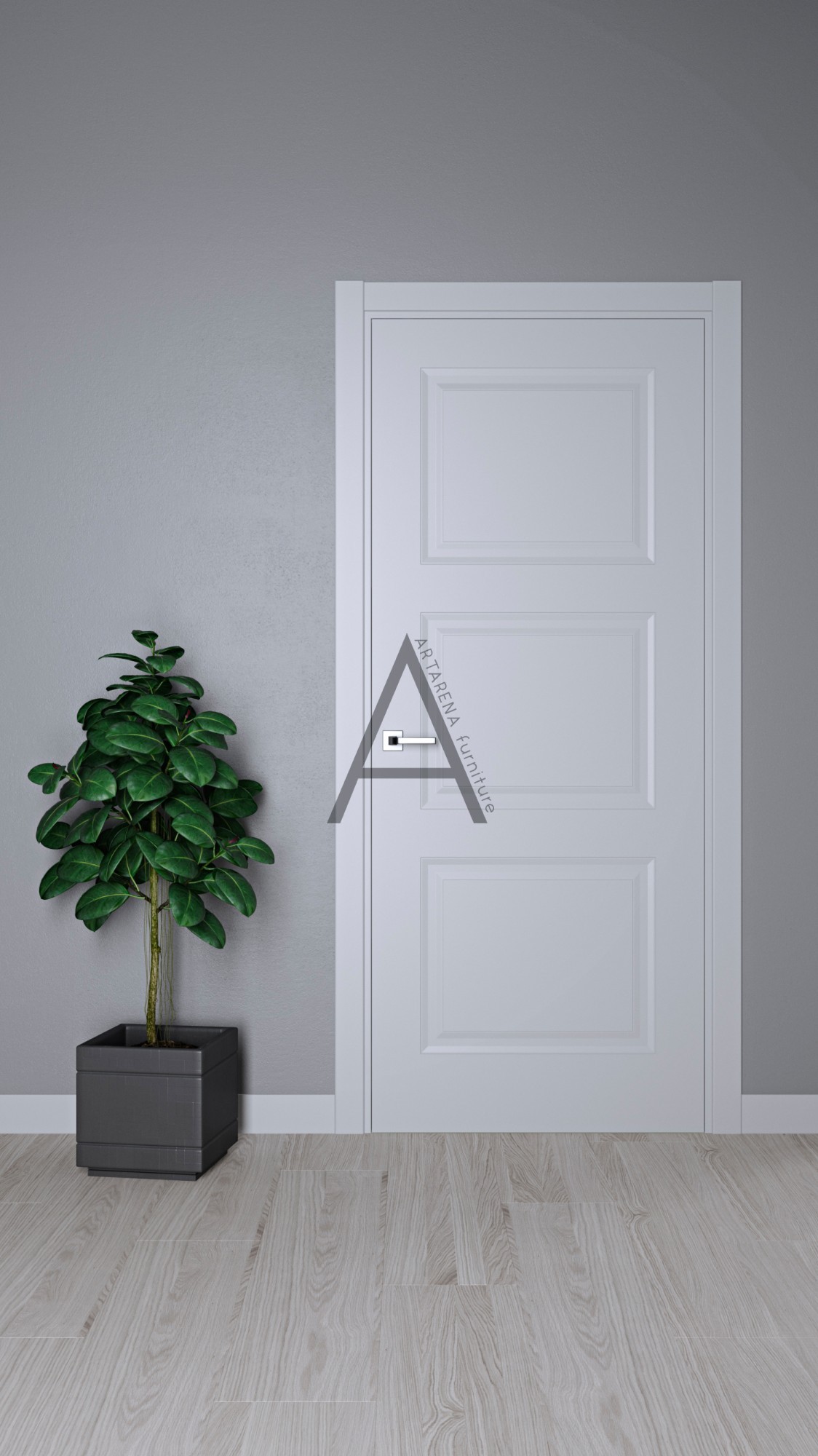 

Межкомнатные двери Artarena furniture London Form Stage Trioni 2000*800*45 Белый матовый