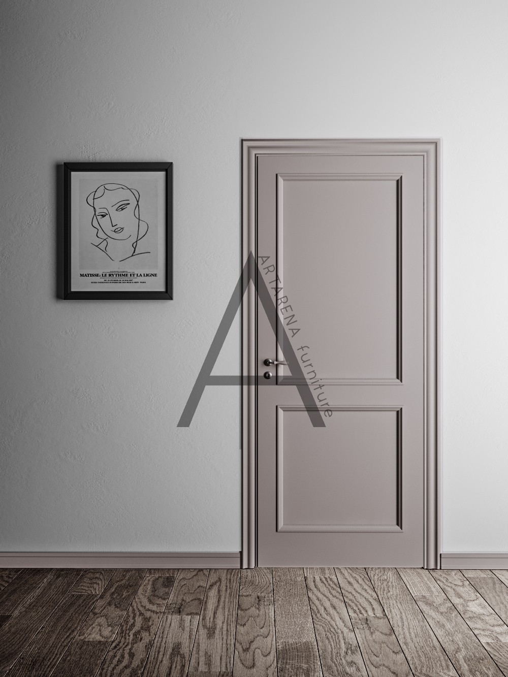 

Межкомнатные двери Artarena furniture Turin Duo 2000*800*40 Белый матовый