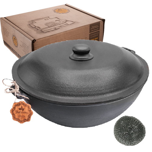 

Казан узбекский с алюминиевой крышкой S&T 8 л WOK (Т405С2)