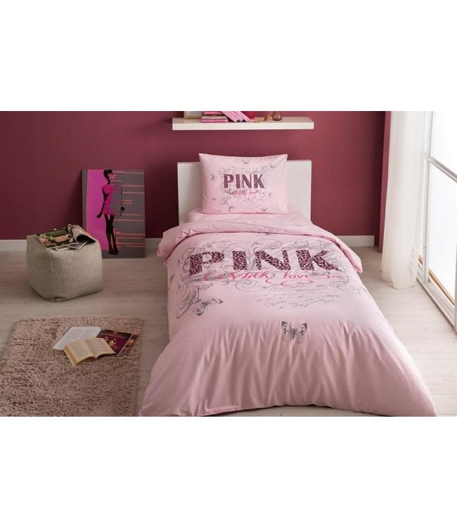 

Комплект постельного белья Tac Евро ранфорс подроствовый Pink V51 Pembe арт.TAC60191691