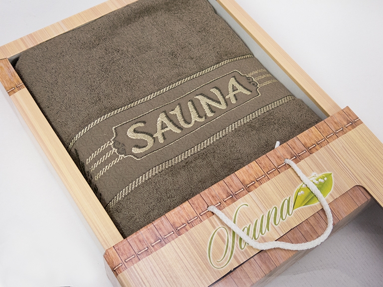 

Полотенце для сауны Gulcan Sauna Cotton 100*170 см махрове Каппуччино