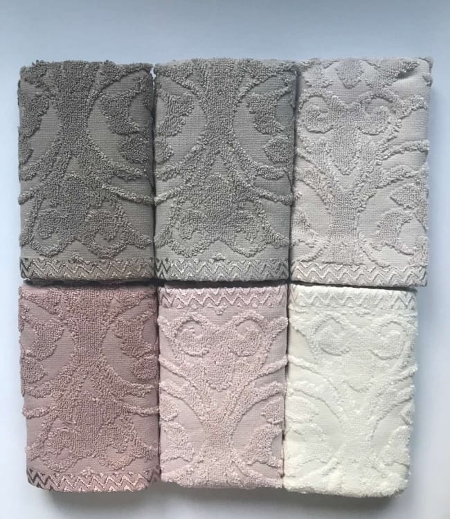 

Набор полотенец для лица Sikel Jacquard Perforje 70*140см махровые банные 6шт арт.ts-6001197