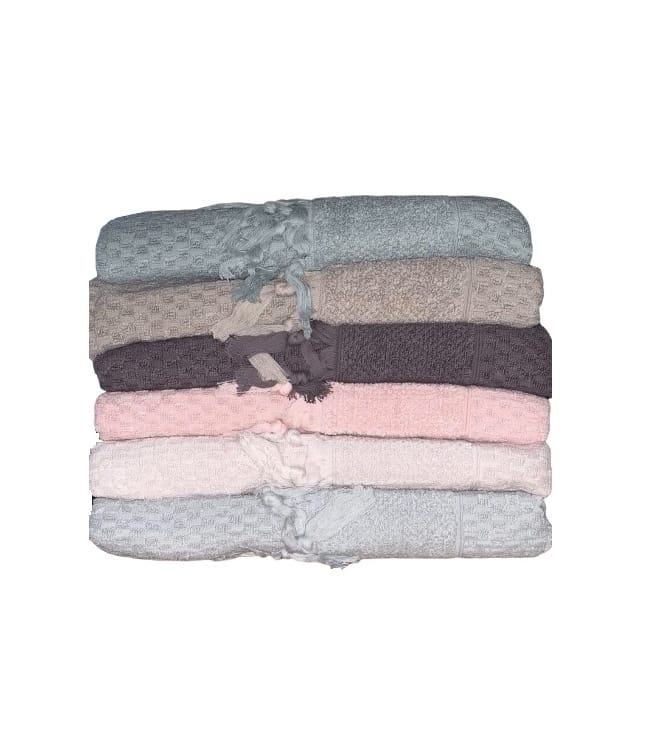 

Набор полотенец для лица Sikel Jacquard Bukle Mikanos 70*140см махровые банные 6шт арт.ts-6001181