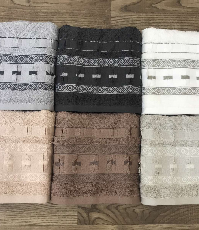 

Набор полотенец для лица Sikel Jacquard Armoni 50*90см махровые банные 6шт арт.8681049350435