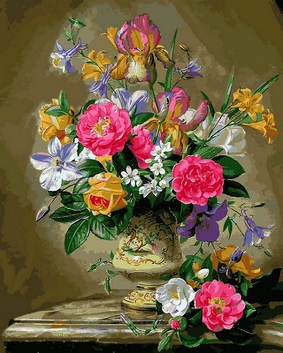 

Картина по номерам Mariposa Розы цвета фламинго 40*50 см (в коробке) арт.MR-Q2168
