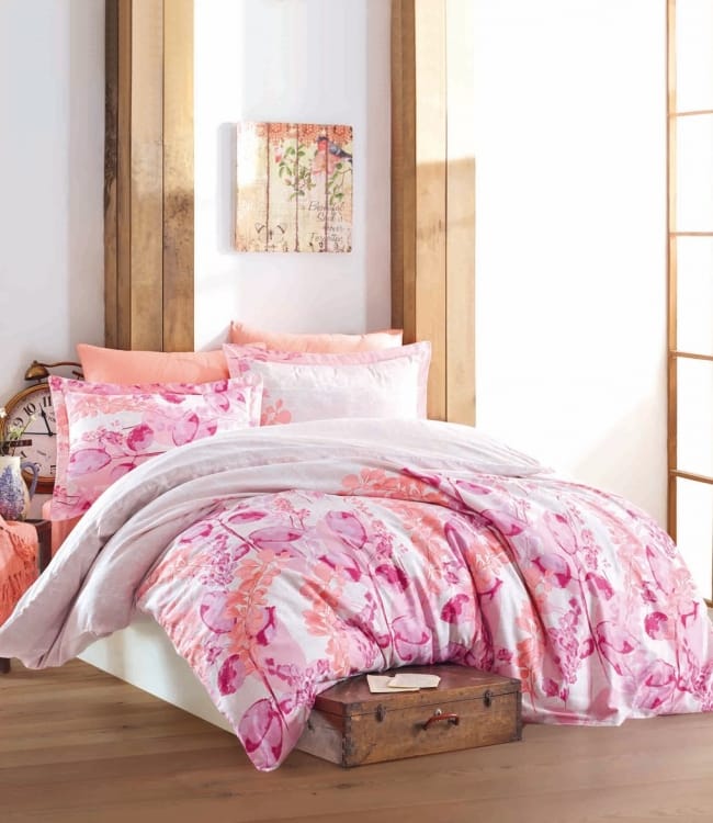 

Комплект постельного белья Zugo Home Евро сатин Roma V1 Pink арт.ts-01311