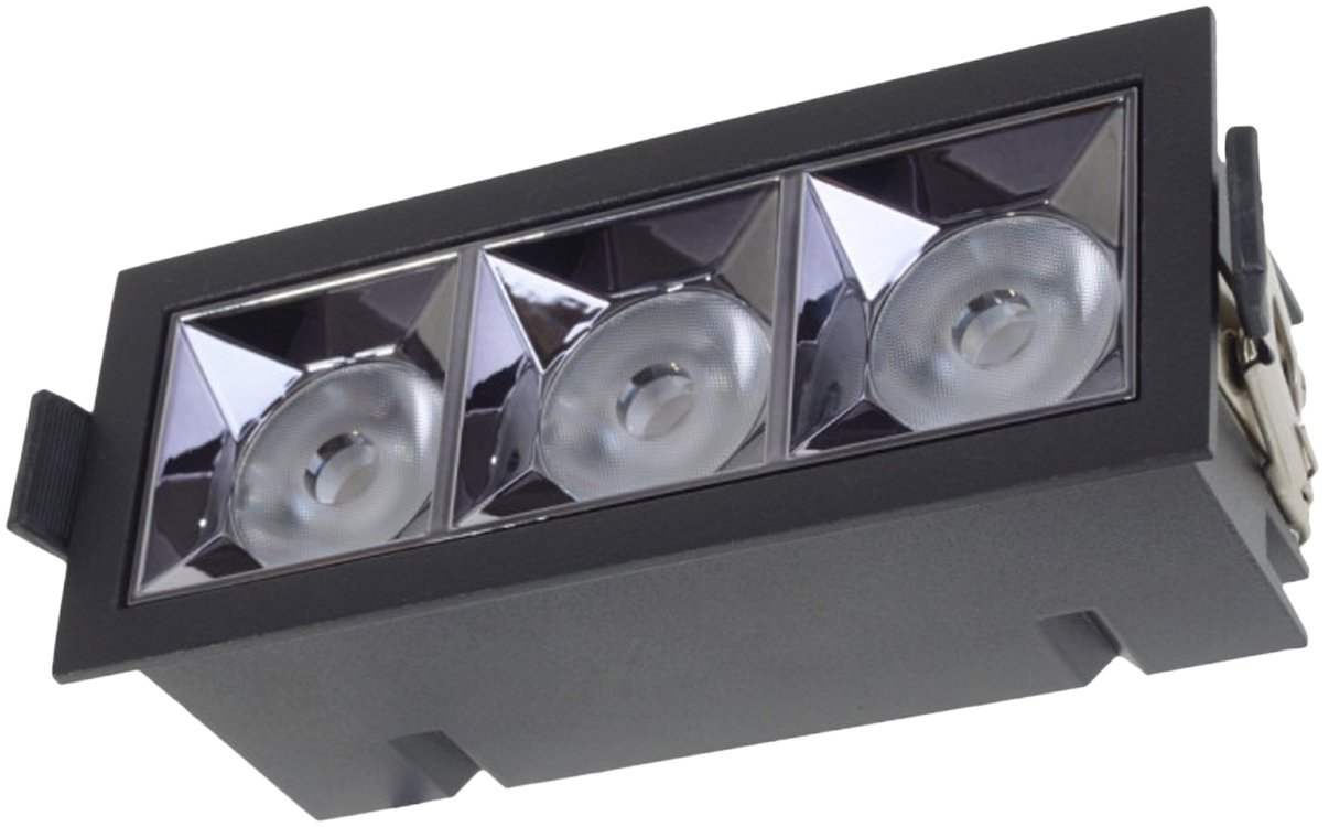 

Офисный светильник Brille HDL-DT 203/3x4W NW BK (36-302)