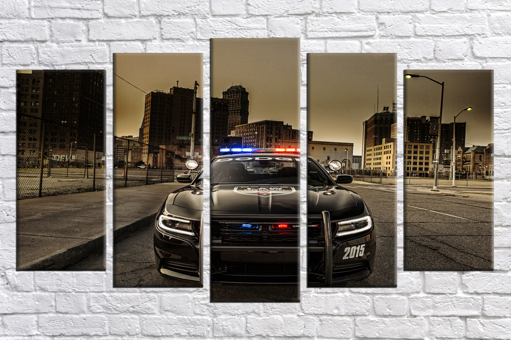 

Картина модульная HolstArt Американская полиция 71*128 см 5 модулей арт.HAB-287