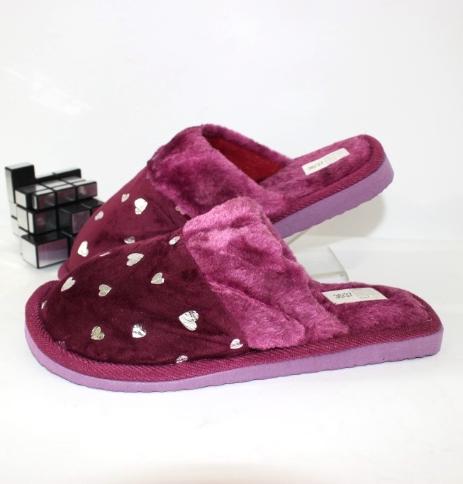 

Тапочки женские сердце Comfort W129-бордо 36/37 23.0см бордовый