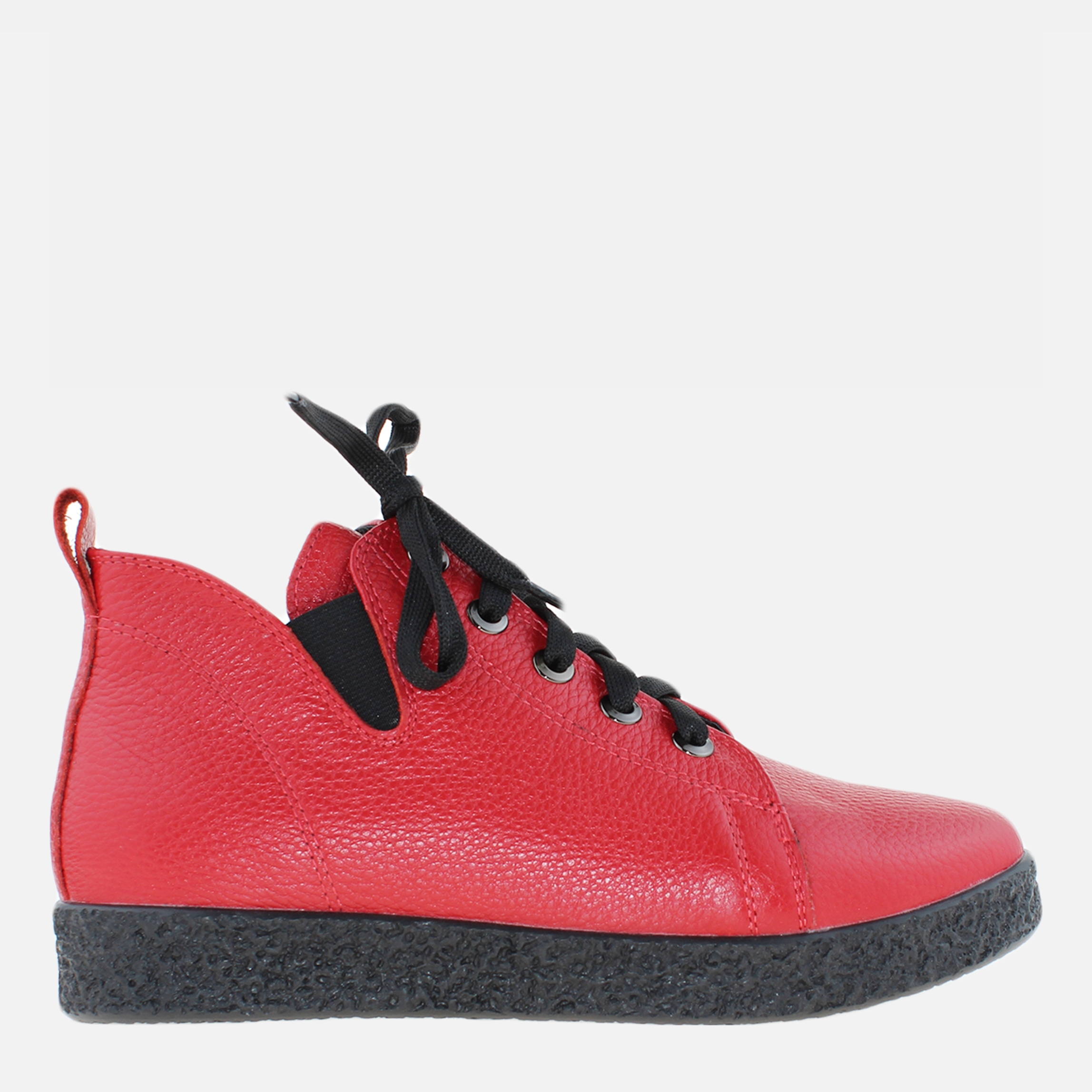 Акція на Жіночі зимові черевики низькі Prellesta R2064к-22 37 23.5 см Червоні від Rozetka
