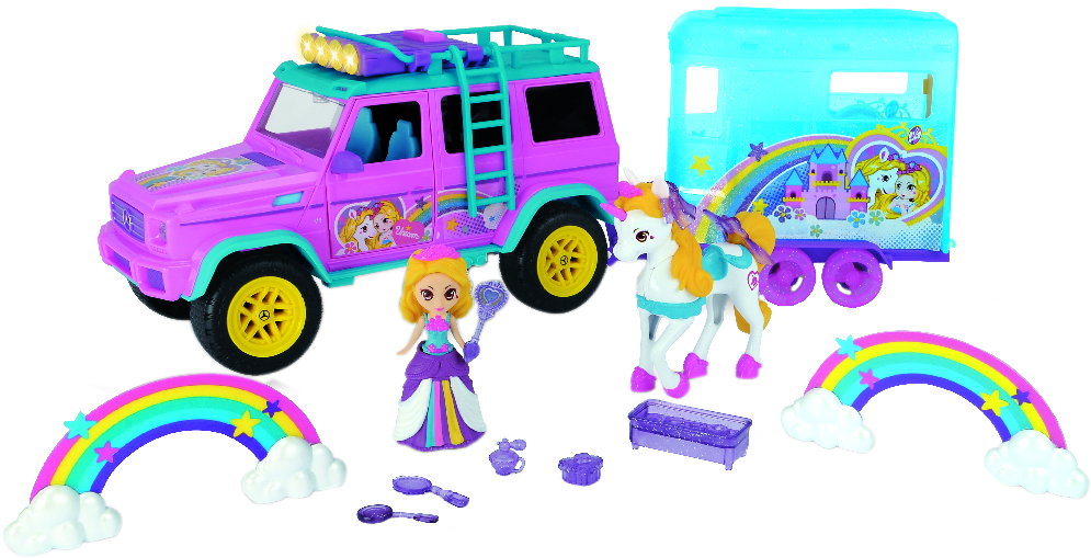

Игровой набор Dickie Toys Девичий стиль Единорог с внедорожником со звуковыми эффектами и аксессуарами 40 см (3187000)