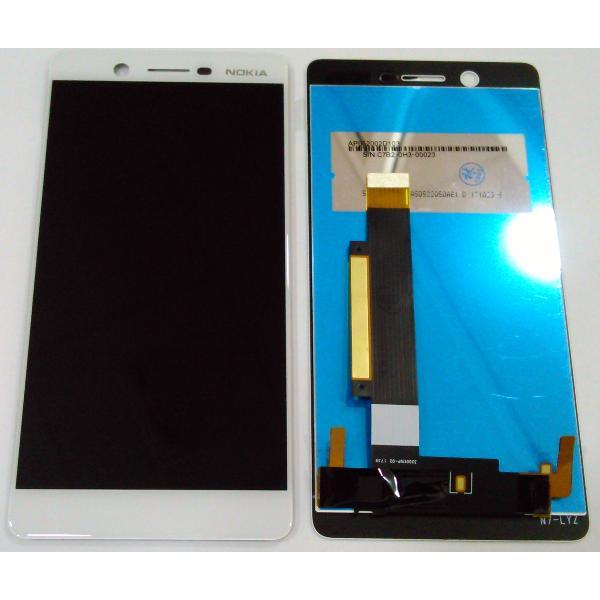 

Дисплей (экран) для Nokia 7 Dual Sim + тачскрин, белый High Copy