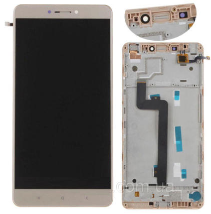 

Дисплей (экран) для Xiaomi Mi Max /Mi Max Pro/Mi Max Prime + тачскрин, золотистый, с передней панелью High Copy