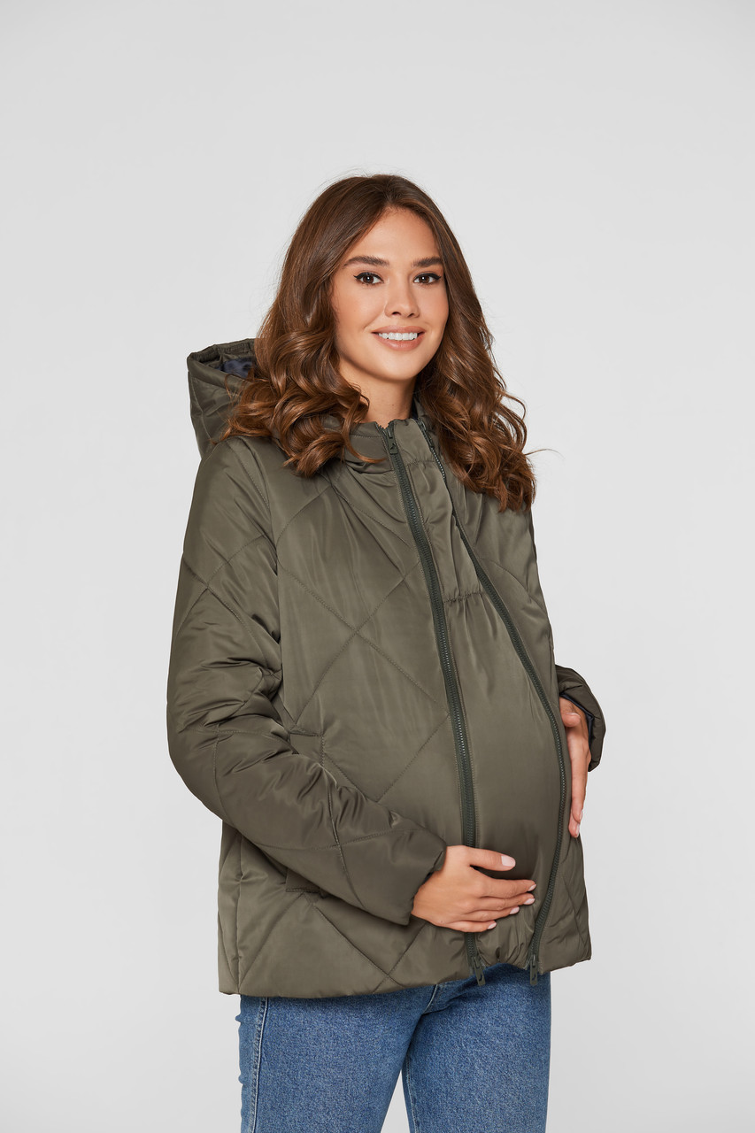 

Слингокуртка и Куртка для беременных 3в1 Lullababe Zurich Хаки S