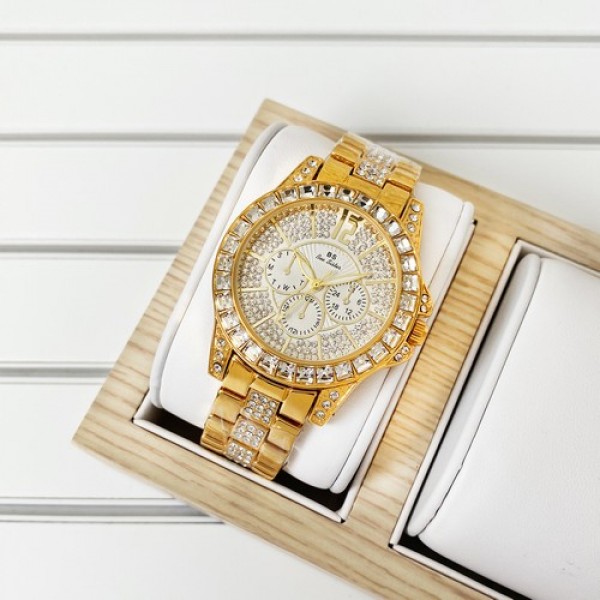 

Наручные часы Bee Sister 1158 All Gold Diamonds