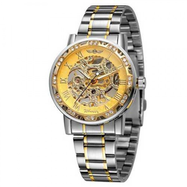 

Наручные часы Winner 8012 Silver-Gold Diamonds