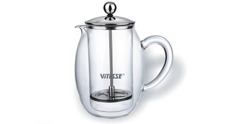 

Кофеварка Vitesse стеклянная "Френч-пресс" 600мл (VS-1848)