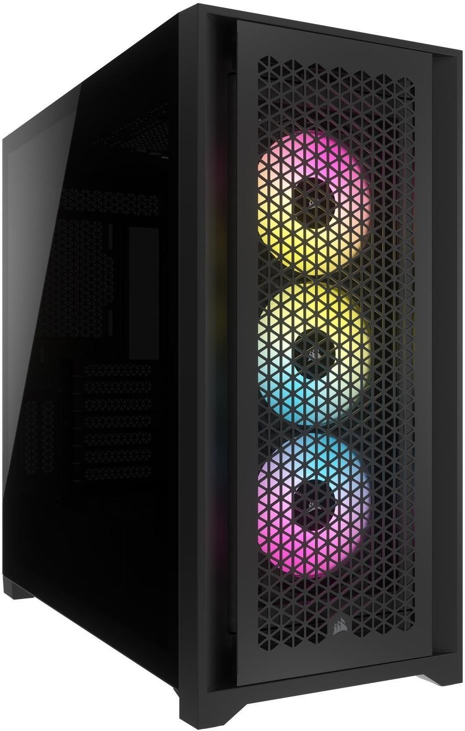 Корпус Corsair iCUE 5000D RGB AirFlow Tempered Glass Black (CC-9011242 ...