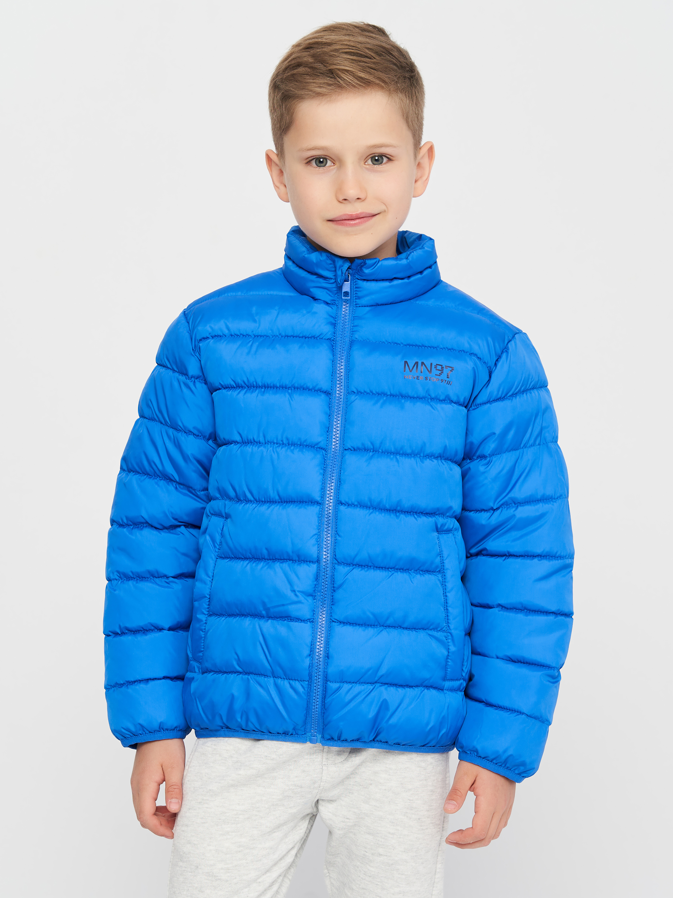 Акція на Дитяча демісезонна куртка для хлопчика Minoti 13coat 17 38551TEN 128-134 см Синя від Rozetka