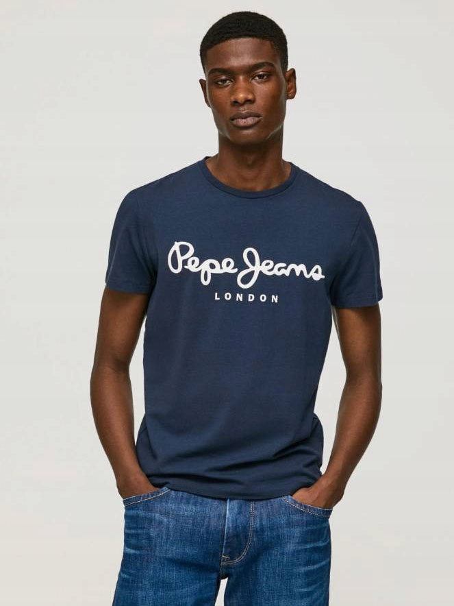 Акція на Футболка Pepe Jeans London 3514262 L Синя від Rozetka