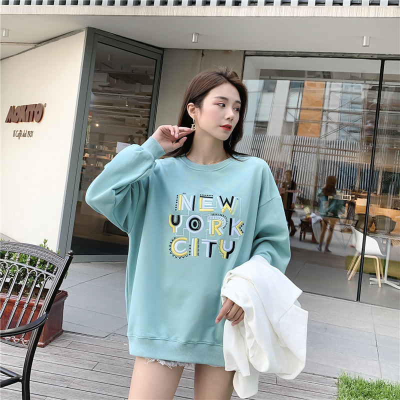 

Свитшот женский New-York city Berni Fashion (One Size) Бирюзовый