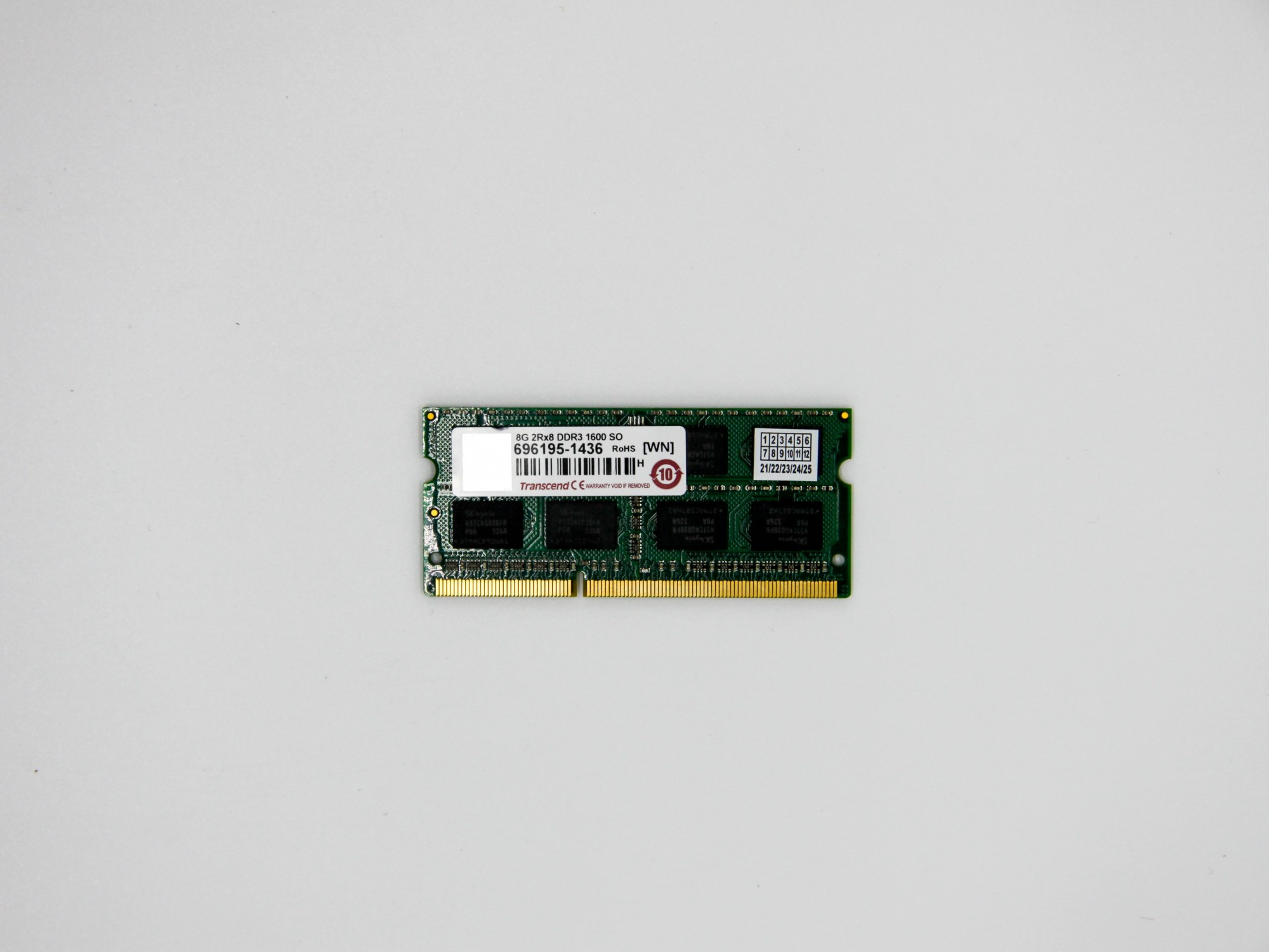 Оперативная память Transcend SODIMM 8Gb DDR3-1600MHz PC3-12800 CL11 ...
