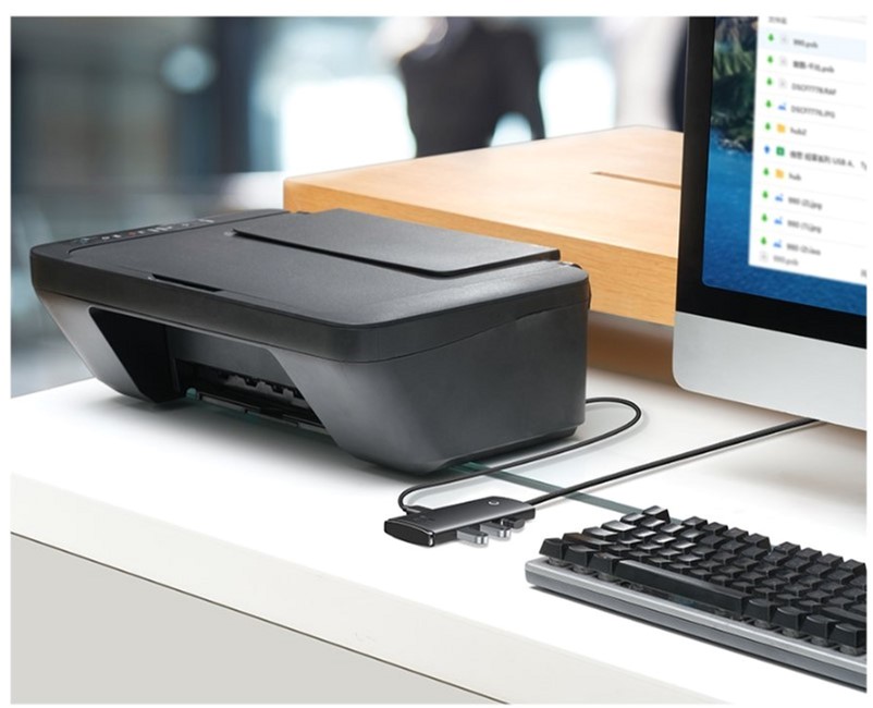 USB-хаб Baseus Lite Series 4-Port USB-A HUB Adapter (USB-A to 4 х USB 3.0 ) 1 м Black (WKQX030101) — фото 9