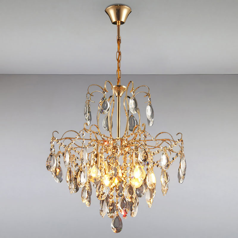 

Люстра подвесная хрустальная Light House NM-15268/4 золото
