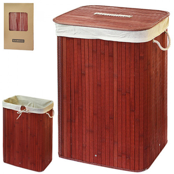 

Корзина для белья Stenson Red Wood 40х30х60 см складная (R-29385)