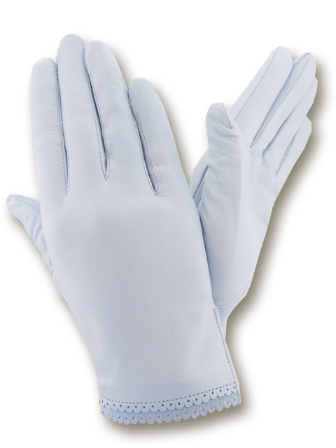 

Женские перчатки кожаные GlovesUA мод.005 белые 6,5