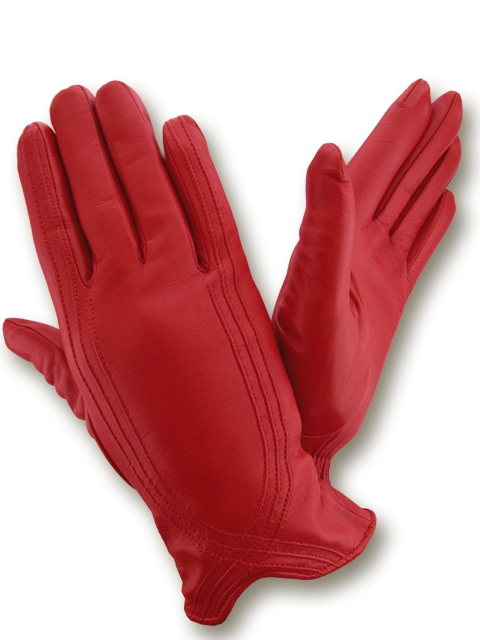 

Женские кожаные перчатки GlovesUA мод.340 красные 8,5