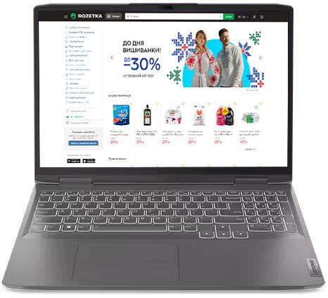 Ноутбук Lenovo LOQ 16IRH8 (82XW006RRA) Storm Grey / 16