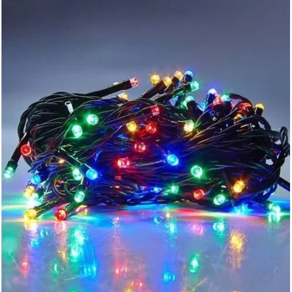 

Новогодняя светодиодная гирлянда HLV led luz de navidad 100-М led RGB наружная и внутренняя