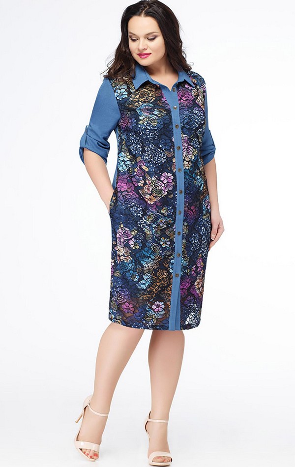 

Платье Erika Style 603 58 синий