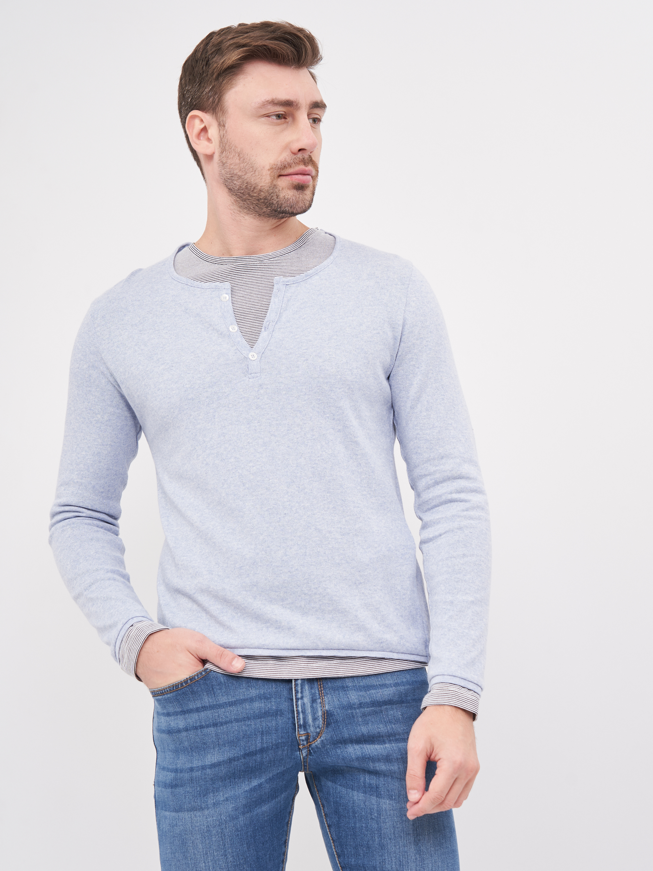 

Лонгслив Celio Fenturas 60027656 M Голубой