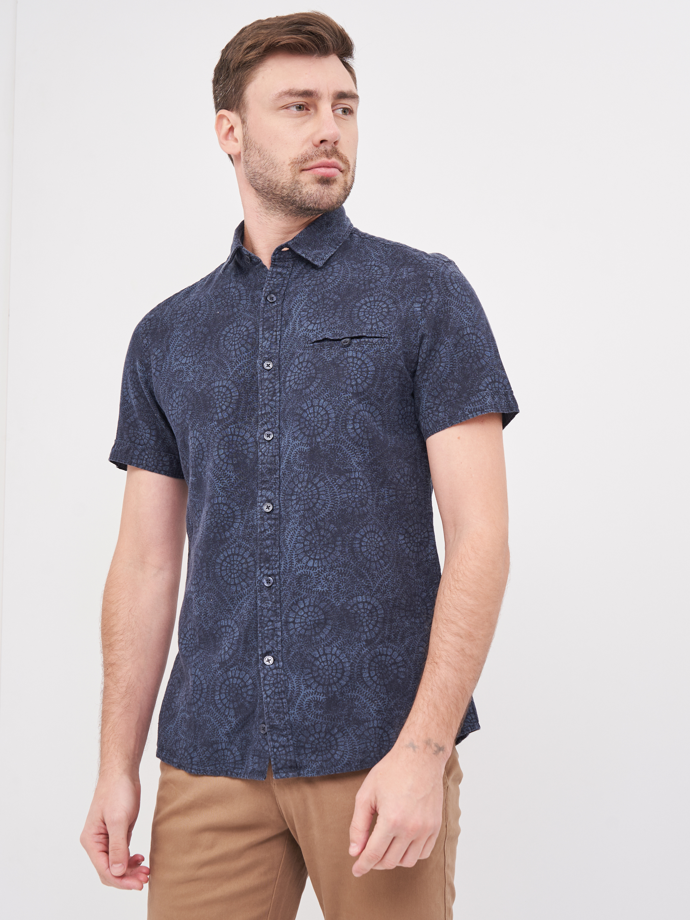 

Рубашка Celio Gabocas 60028699 M Синяя