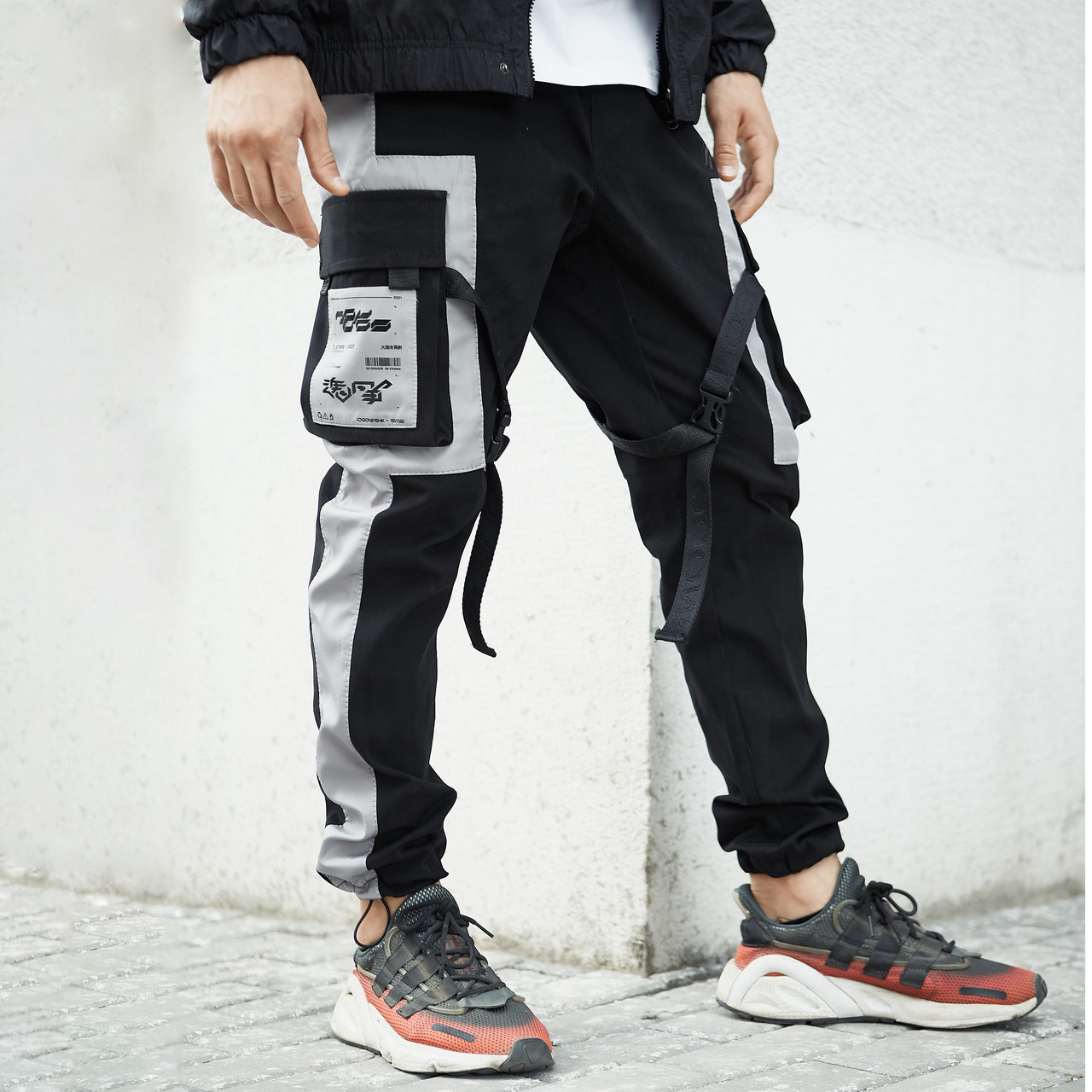 

Брюки карго мужские Over Drive Stripe черные, Брюки карго мужские Over Drive Stripe черные M